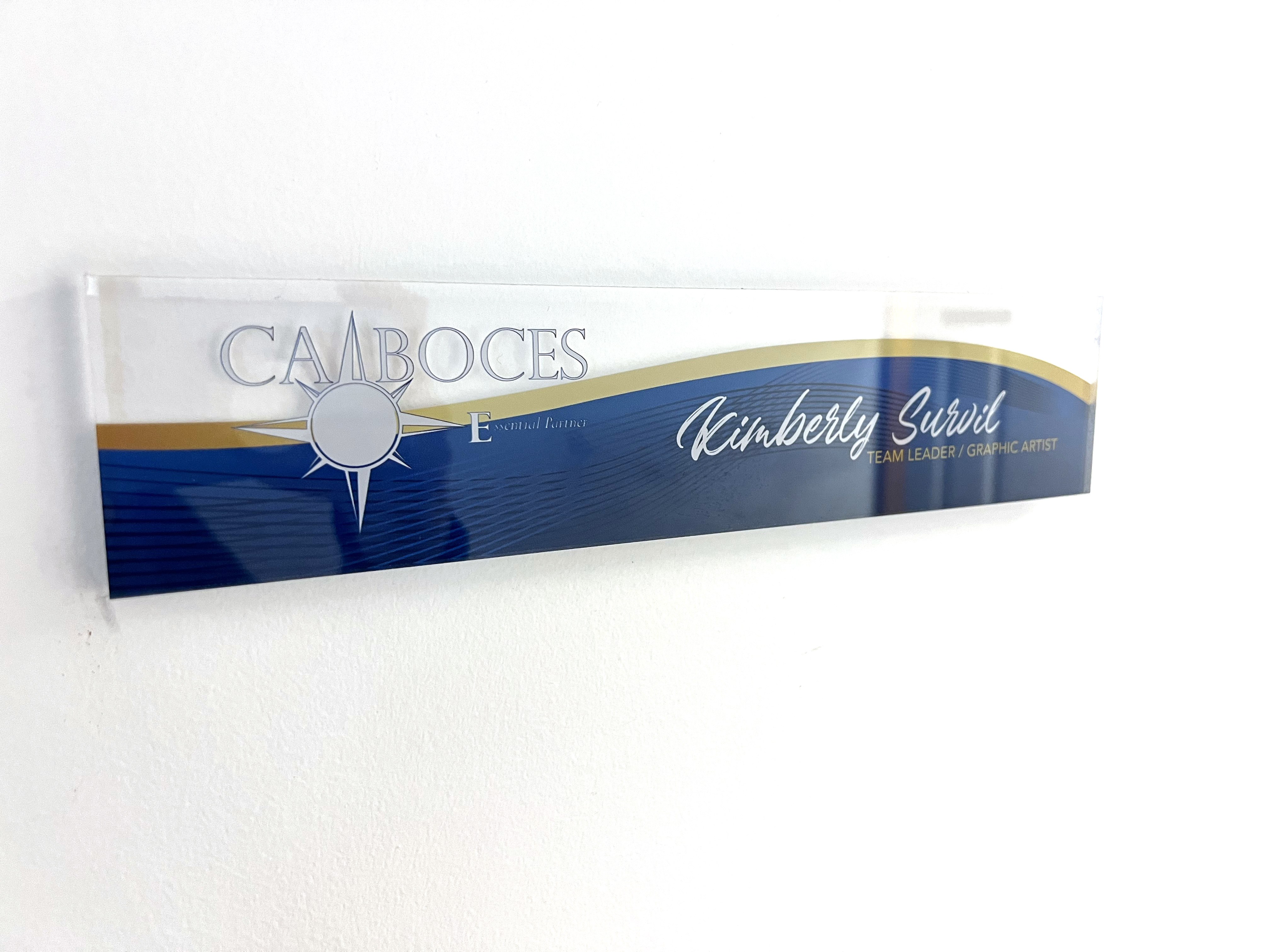 photo of installed nameplate